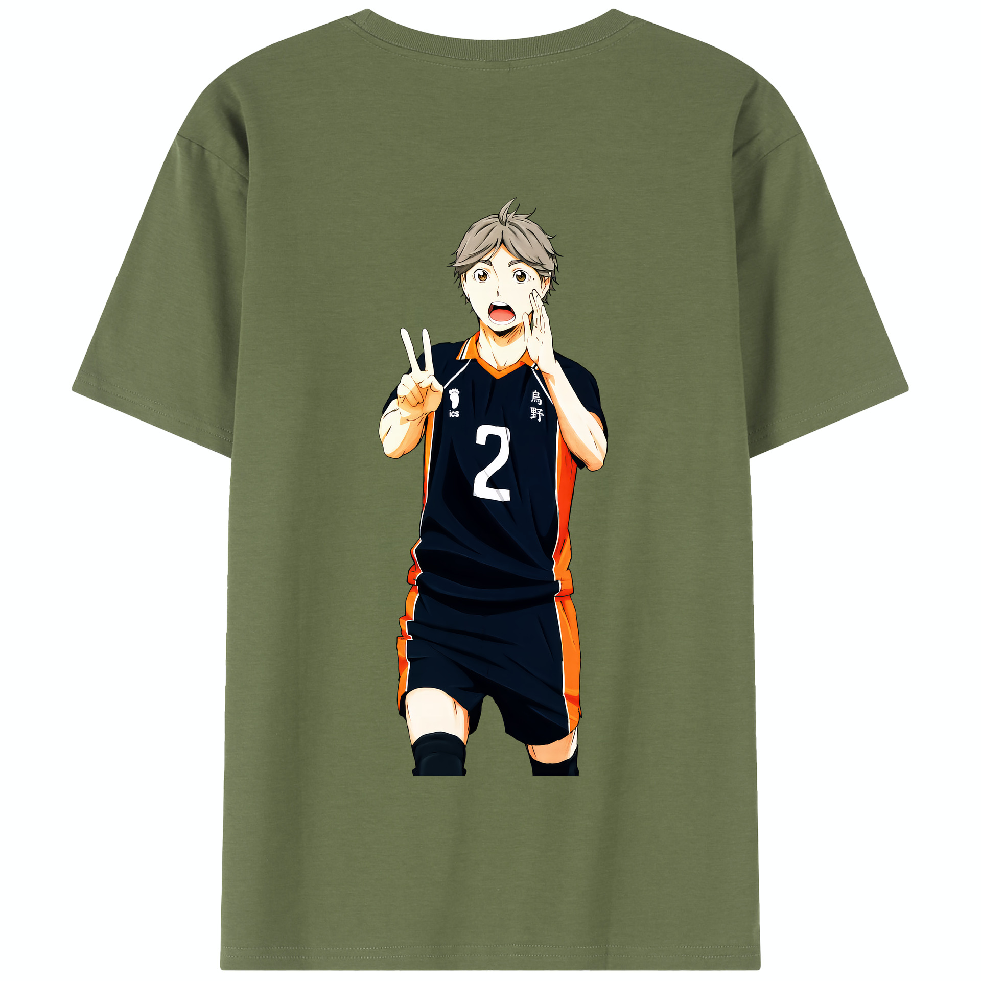 （画像用） ハイキュー!! Haikyu!! 綿100％半袖Tシャツ（背面プリント）